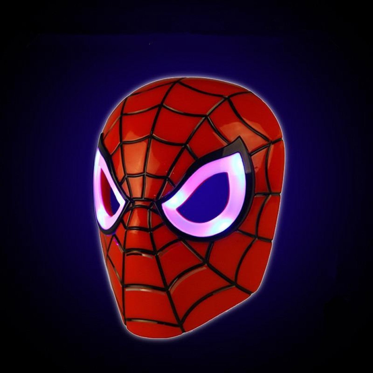 mannelijk Pigment Alfabet Spiderman masker met LED verlichting incl batterij | bol.com