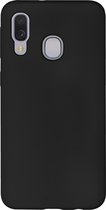 BMAX Siliconen hard case hoesje geschikt voor Samsung Galaxy A40 / Hard Cover / Beschermhoesje / Telefoonhoesje / Hard case / Telefoonbescherming - Black/Zwart