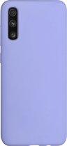 BMAX Siliconen hard case hoesje voor Samsung Galaxy A50 / Hard Cover / Beschermhoesje / Telefoonhoesje / Hard case / Telefoonbescherming - Mist Blue/Lichtpaars
