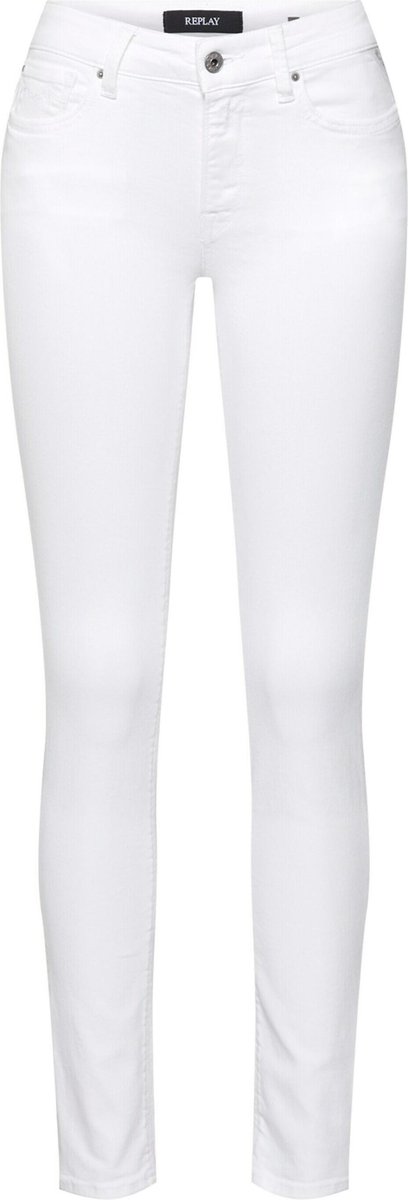 Replay New Luz Pants Jeans Dames - Broek - Wit - Maat 27/32