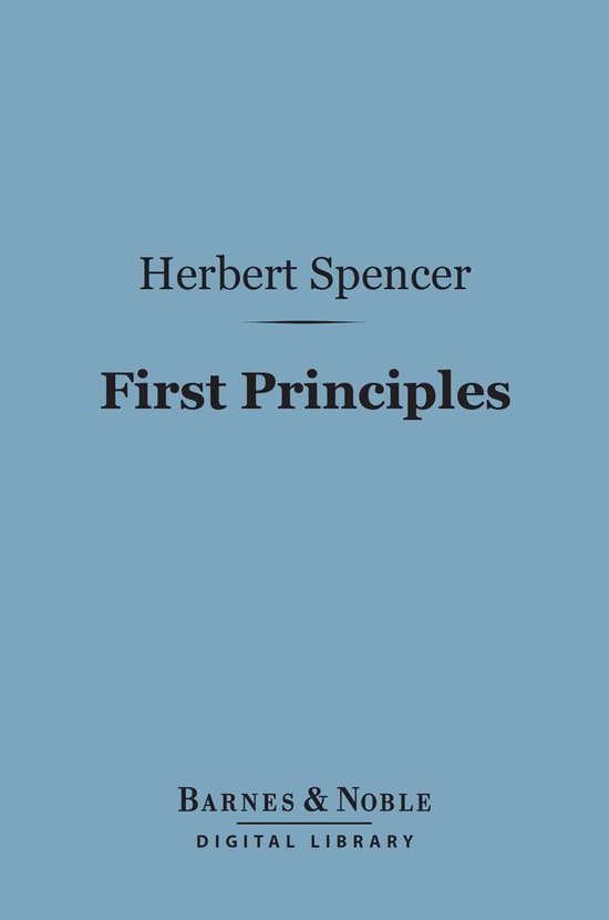 Barnes & Noble Digital Library - First Principles (Barnes & Noble ...