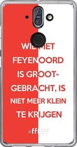 6F hoesje - geschikt voor Nokia 8 Sirocco -  Transparant TPU Case - Feyenoord - Grootgebracht #ffffff