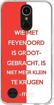 6F hoesje - geschikt voor LG K10 (2017) -  Transparant TPU Case - Feyenoord - Grootgebracht #ffffff