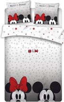 Disney Minnie Mouse Dekbedovertrek Eyes - Lits Jumeaux - 240 x 220 cm - Polyester