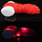 Lichtgevende  Nylon Veters - LED - Rood