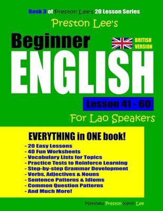 Preston Lee's English for Lao Speakers (British Version)- Pr ... - cover