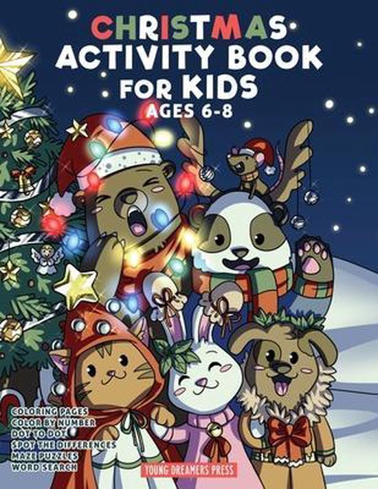 Fun Activities for Kids- Christmas Activity Book for Kids Ages 6-8