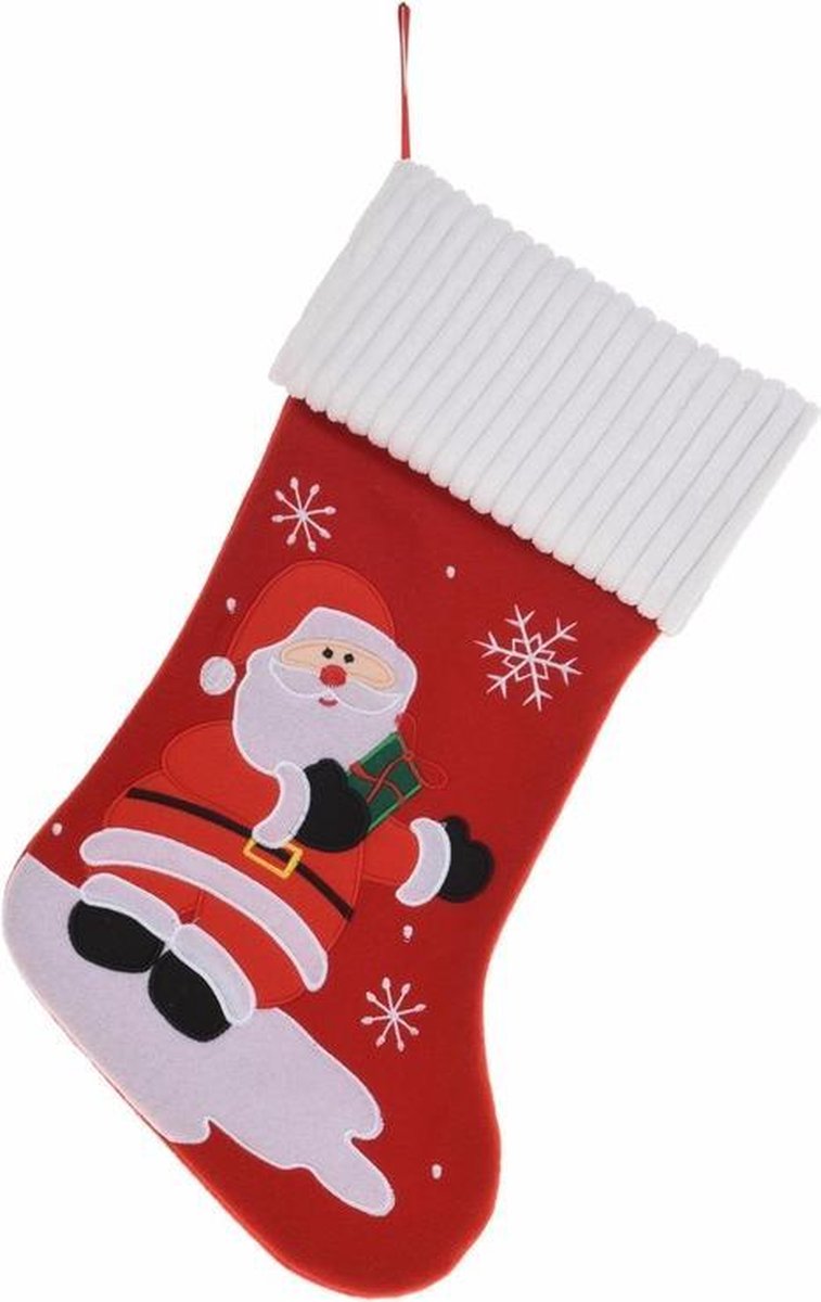 2x chaussettes de Noël avec imprimé Père Noël 46 cm - chaussettes de  cheminée... | bol