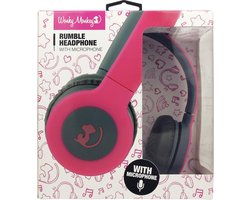 Wonkey Monkey - Koptelefoon - Headphone - Over ear - On ear - Rumble - Stereo - Roze