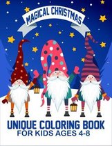Magical Christmas Unique Coloring Book For Kids