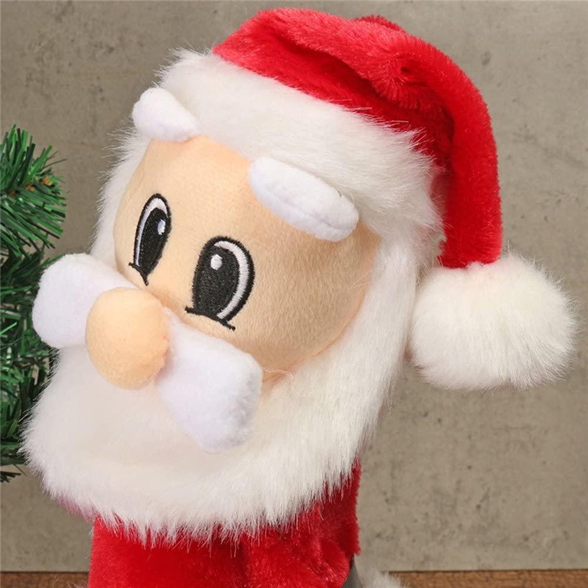 Klimmende Kerstman met Muziek en Cadeaus voor de Boom - Decoratie voor