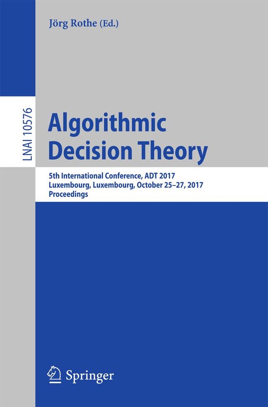 Springer Nature Proceedings Computer Science - Algorithmic D ... - cover