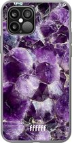 6F hoesje - geschikt voor iPhone 12 - Transparant TPU Case - Purple Geode #ffffff