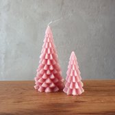 Rustik Lys - set kerstboom kaarsen - Brique - 20 en 12 cm