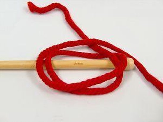 Wol breien met breinaalden maat 10 12 mm. dikte – rode breiwol dik kopen pakket van... | bol.com
