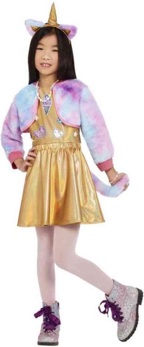 Smiffys - Kittycorn Kinder Kostuum - Kids tm 6 jaar - Goudkleurig — cadeau in Spellen & Speelgoed - foto 3