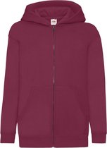 Fruit Of The Loom Kinderen / Kinder Unisex Sweatshirt met capuchon (Bordeaux)