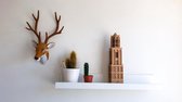 Decoratie Domtoren Utrecht - Beeldje 3D geprint - Houtlook - 18 cm