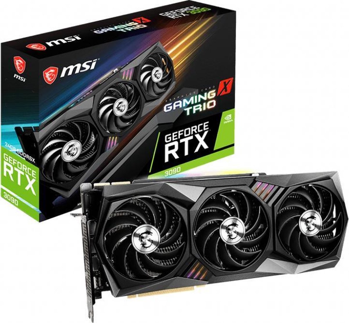 MSI GeForce RTX 3090 Gaming X Trio - 24 Go - GDDR6X | bol.com