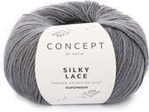 Katia - Silky Lace - kleur 154 - Medium grijs - 50 gr. = 260 m.