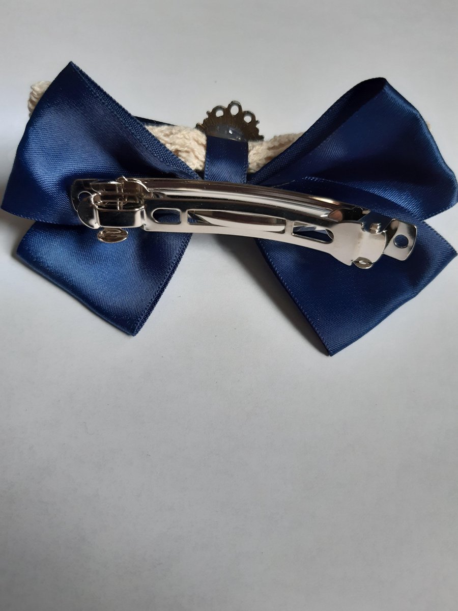 Grote Groene Strik Haarspeld - Vintage Boog Haaraccessoire Voor Vrouwen En Meisjes
