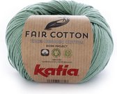 Katia Fair Cotton 17 - mintgroen - 1 bol = 50 gr. = 155 m. - 100% biol. katoen