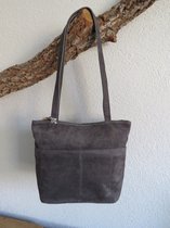 hand/schoudertas van Charm (suède)