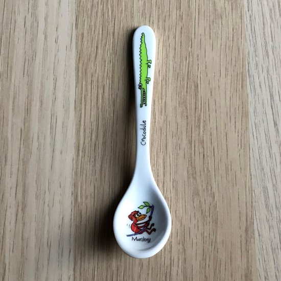 Jungle dieren kinder servies set melamine (bord + kom + bekertje + lepel) - Tyrrell Katz van Jung — afbeelding 2