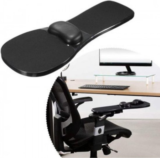 Accoudoir ergonomique pour chaise et table - Avec tapis de souris -  Ordinateur et... | bol.com