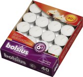 Bolsius - Waxinelichtjes - Wit - 6 branduren - 240