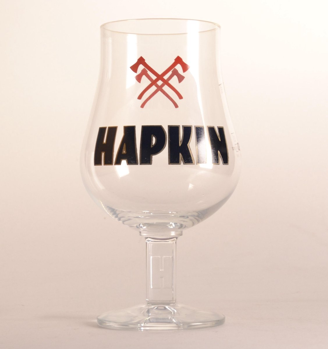 Hapkin Bierglas - 33cl - Origineel glas van de brouwerij - Glas op voet - Nieuw