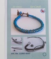12360-6007 Bracelet Set Turquoise (Blauw - Groene DIY armband set)