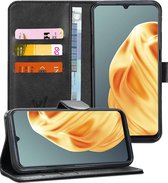 Hoesje geschikt voor Oppo A91 - Book Case Leer Wallet Zwart