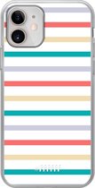 iPhone 12 Mini Hoesje Transparant TPU Case - Pastel Tracks #ffffff