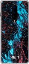 OnePlus 8 Pro Hoesje Transparant TPU Case - River Fluid #ffffff