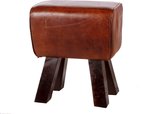 Lederen horse kruk