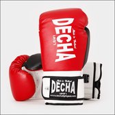 Decha Pro Performance - Leren (kick)bokshandschoen - Rood/Zwart/Wit - 12 oz