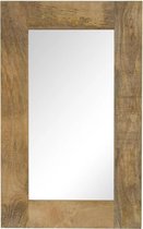 Wandspiegel 50x80 cm (incl LW 3d klok) - spiegel