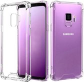Smsung Galaxy A8 2018 Anti shock hoesje + tempered glass screenprotector - Schokbestendig - combo