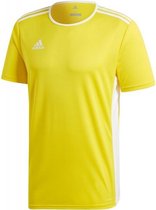 Adidas Entrada 18 Shirt Korte Mouw Kinderen - Geel / Wit | Maat: 116