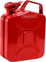 Oxid7® benzinejerrycan brandstofjerrycan metaal 5 liter - met UN-keurmerk - TÜV Rheinland gecertificeerd - typegoedkeuring - behandeld met moffelen - jerrycan met bajonetsluiting -