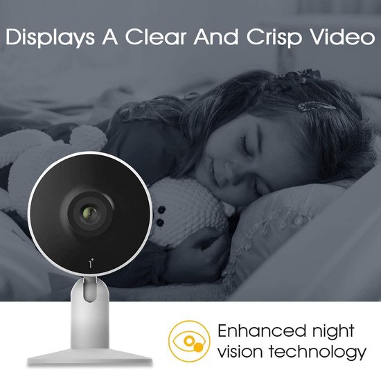 Arenti IN1 Bewakingscamera - Beveiligingscamera binnen - 1080P Full HD Resolutie - Wifi camera - Kleur zwart van Arenti — afbeelding 5