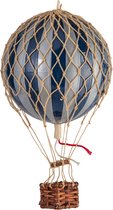 Authentic Models - Luchtballon Floating The Skies - zilver/marine blauw - diameter luchtballon 8,5cm