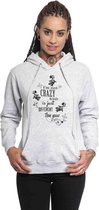 Alice in Wonderland Hoodie/trui -S- I'm Not Crazy Grijs