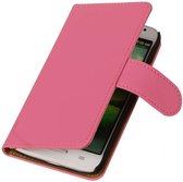 Wicked Narwal | bookstyle / book case/ wallet case Hoes voor LG Optimus L80 Roze