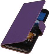 Wicked Narwal | bookstyle / book case/ wallet case Hoes voor HTC One M9 Paars