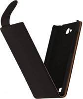 Wicked Narwal | Classic Flip Hoes voor sony Xperia Z1 L39H Zwart