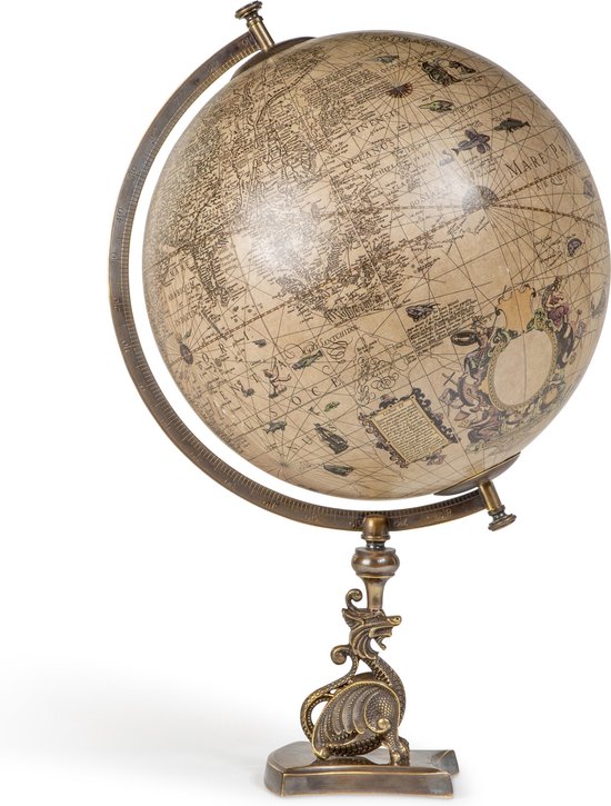 Authentic Models - Wereldbol/ Globe "Dragon Globe" hoogte 53.5cm