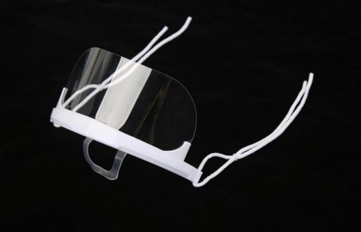 10 x stuks mondkapje brildrager - transparant mondkapje met elastiek - anti condens mondkapje - wasbaar mondkapje - Hygiëne - CouldBeYours - CouldBeYours