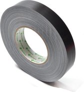 Nichiban 1200 Duct Tape 25mm/50m Zwart - Originele Gaffa Tape Zwart